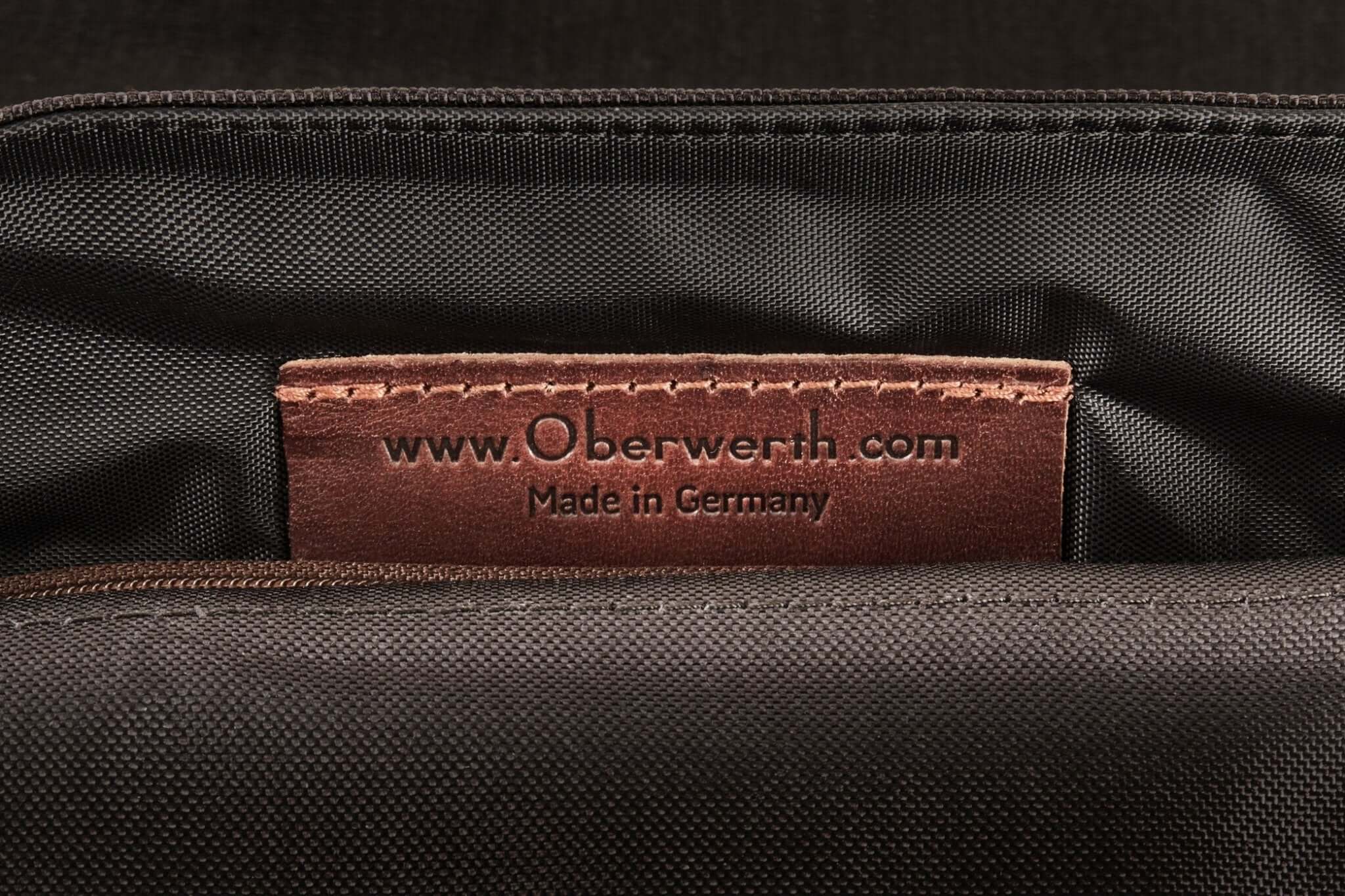 Oberwerth Kameratasche Kameratasche München schwarz/dunkelbraun !Messeware!