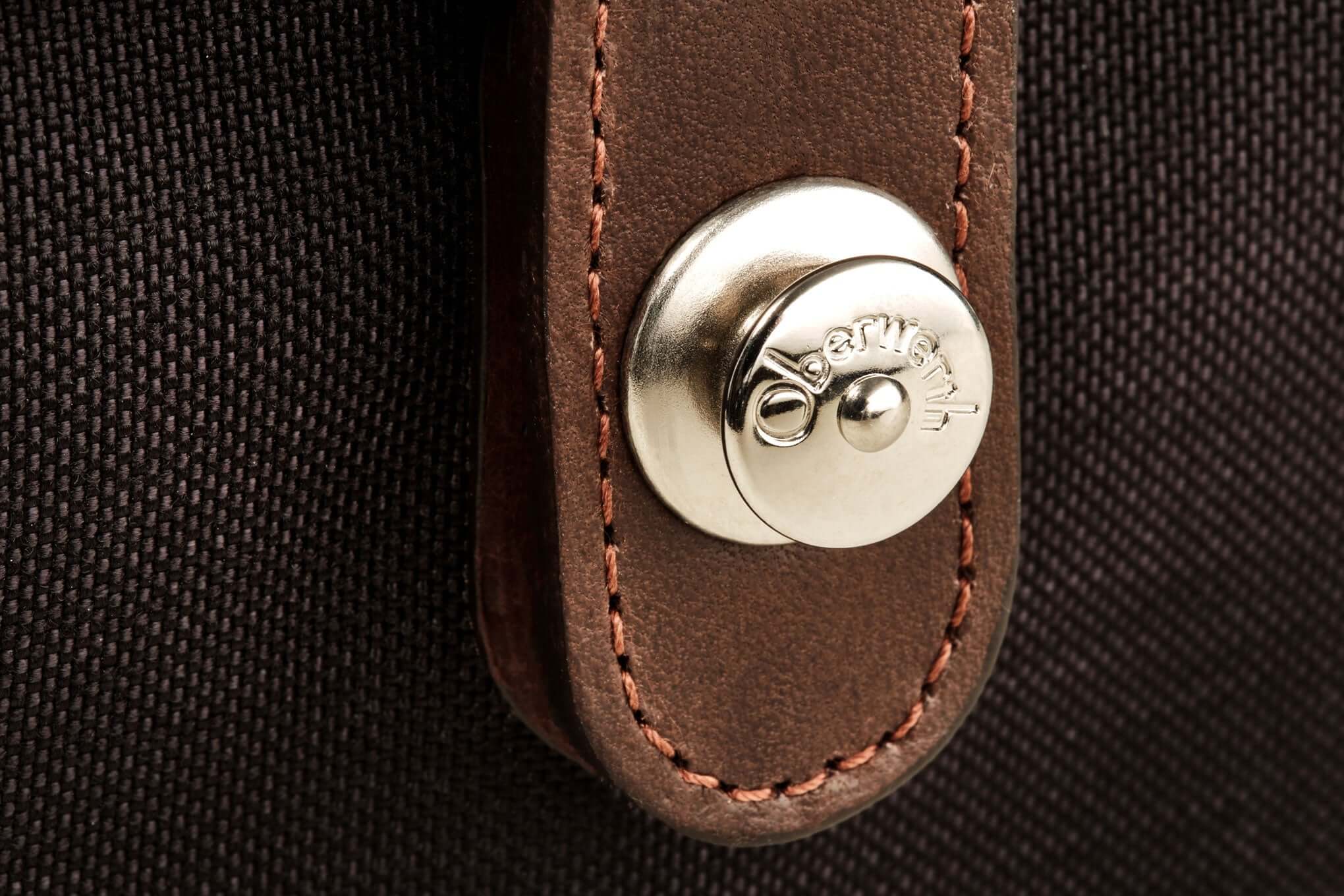 Oberwerth Kameratasche Kameratasche München schwarz/dunkelbraun !Messeware!