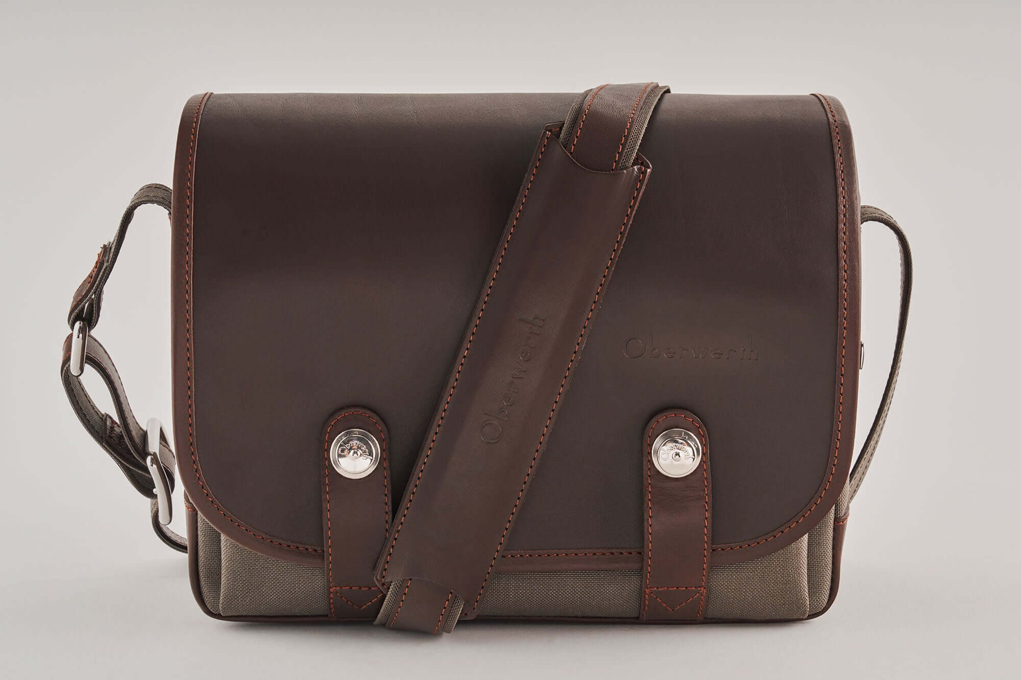 Camera bag FREIBURG olive/dark brown !Trade Fair Goods!