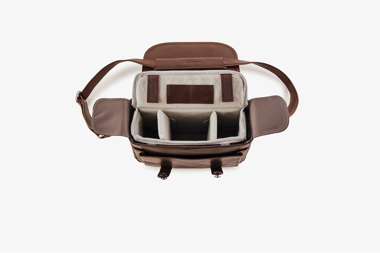 Oberwerth Kameratasche Kameratasche Freiburg dunkelbraun !Messeware!