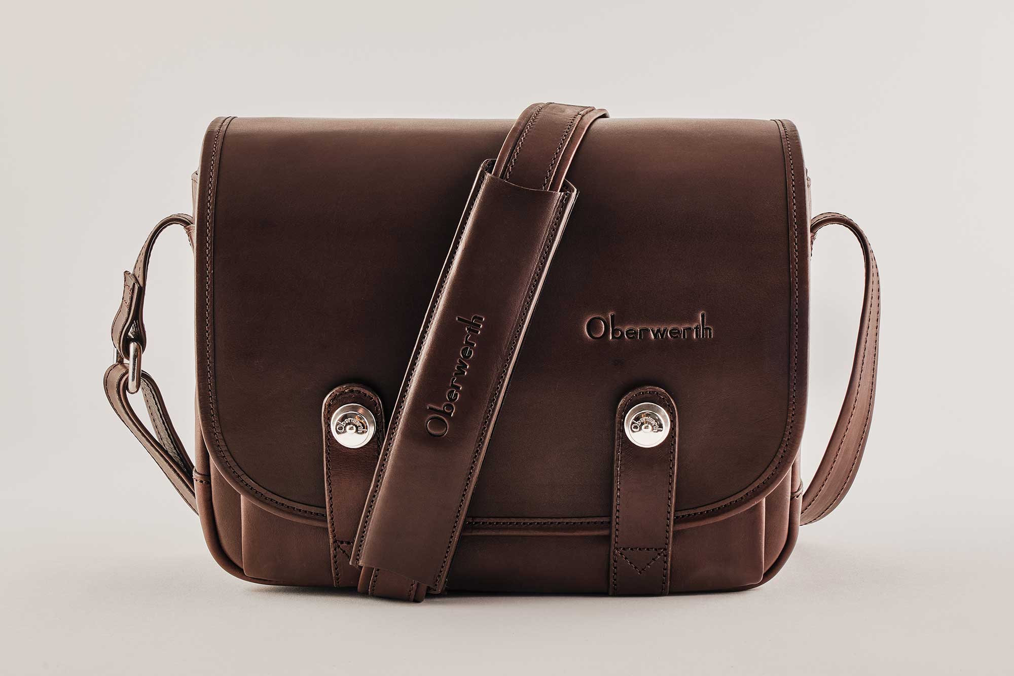 Camera bag Freiburg dark brown !Trade fair good!