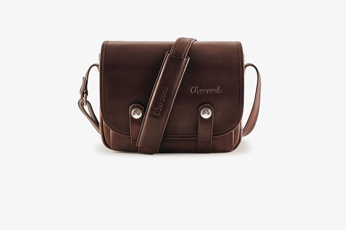 Camera bag Freiburg dark brown !Trade fair good!