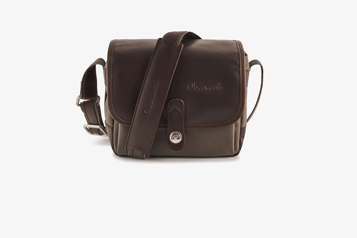 Camera bag Frankfurt olive/dark brown !Trade fair goods!