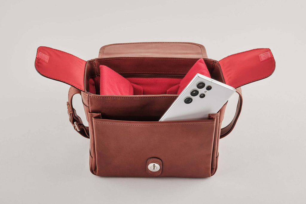 Genuine Leather Women's Mobile Phone Case Crossbody Shoulder Bag For Crossbody  Bag Damen Breiter Gurt