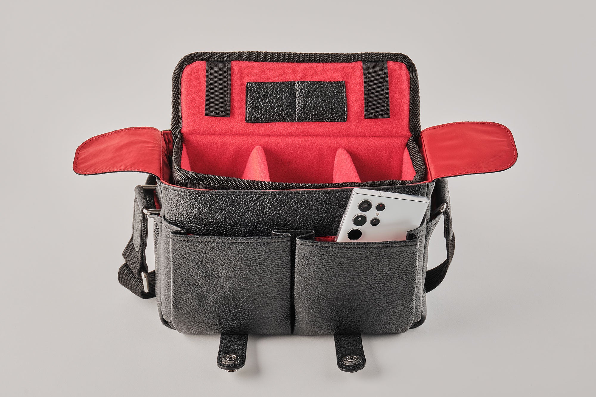 Oberwerth Kameratasche Kameratasche Harry & Sally schwarz/rotes Innenfutter !Messeware!