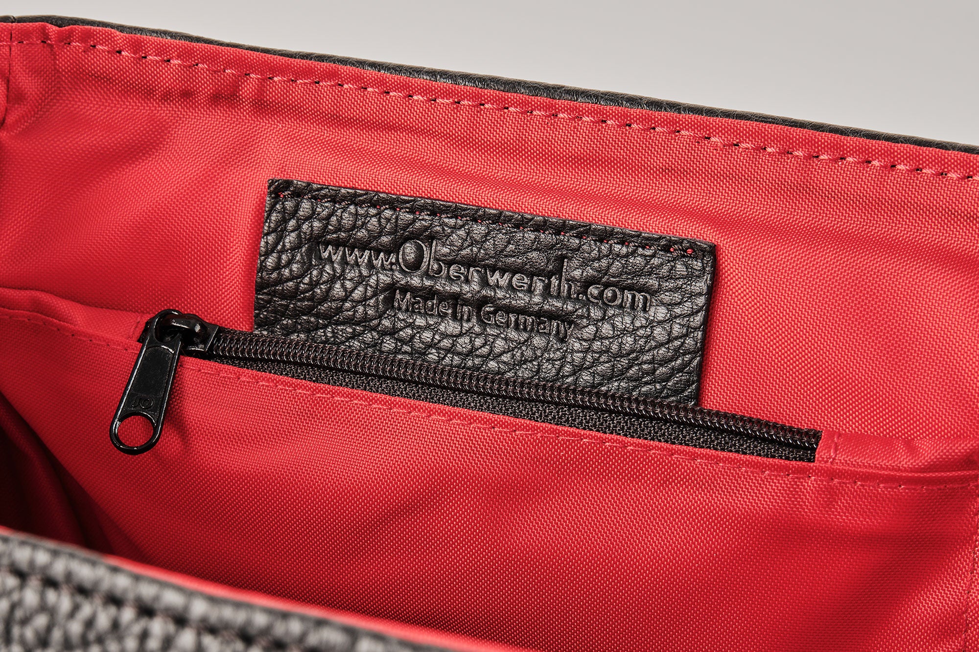 Oberwerth Kameratasche Kameratasche Harry & Sally schwarz/rotes Innenfutter !Messeware!