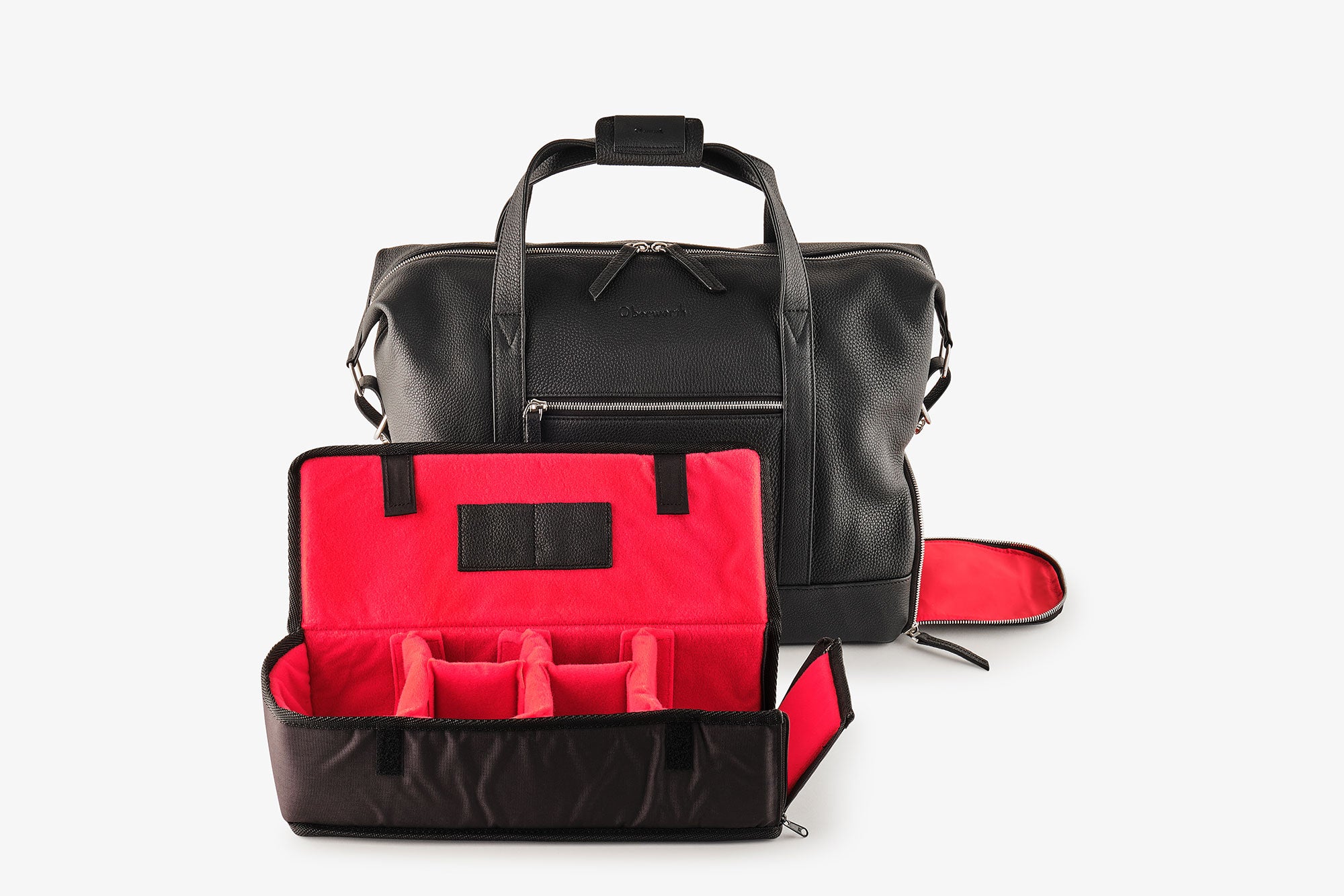 Oberwerth Foto Weekender Weekender NELSON S schwarz/rotes Innenfutter !Messeware!