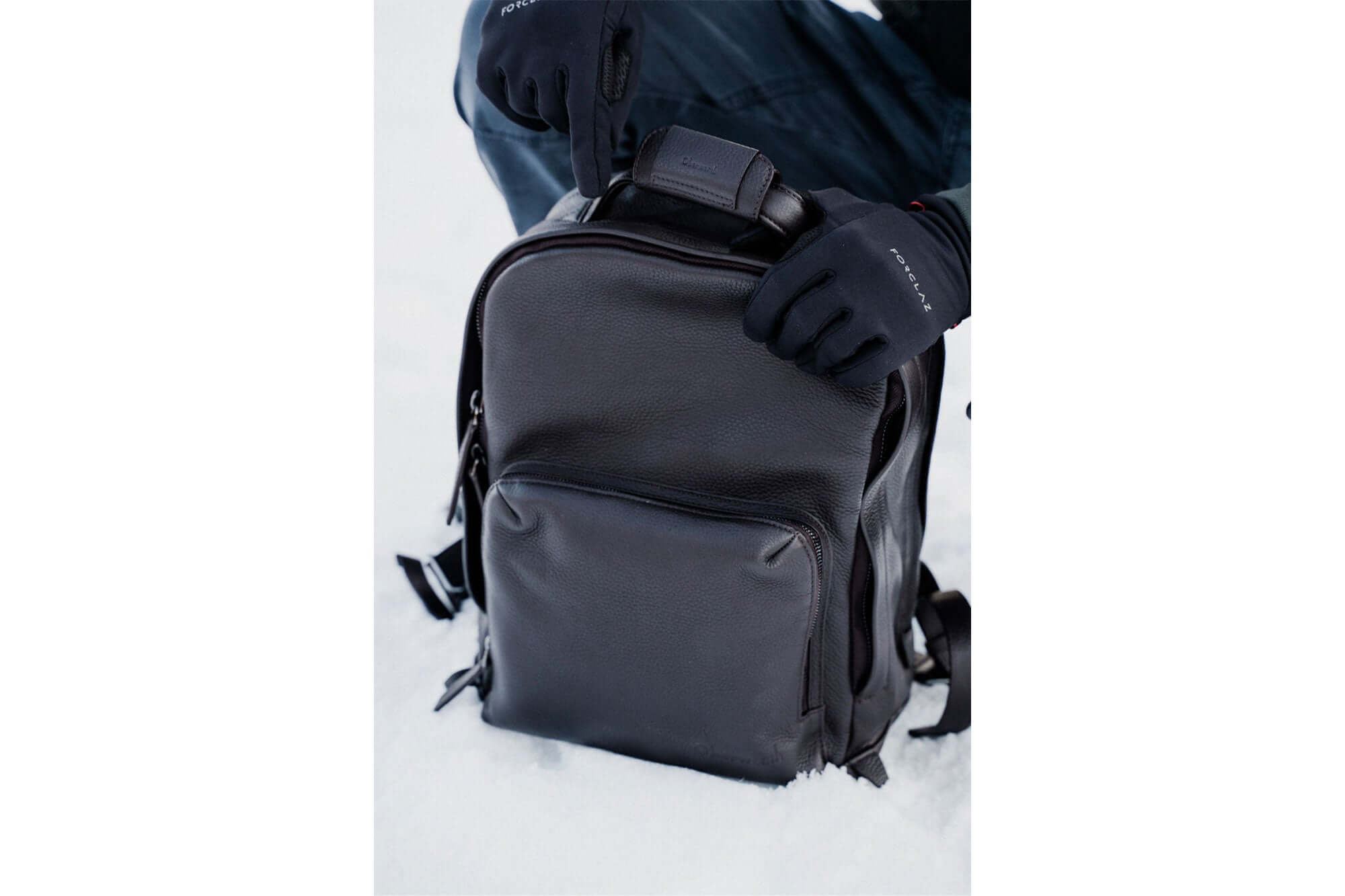 Photo backpack Matterhorn 14" dark brown !Trade Fair Good!