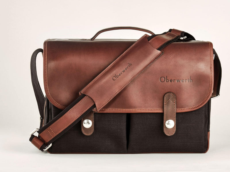 Oberwerth Kameratasche Kameratasche München schwarz/dunkelbraun !Messeware!
